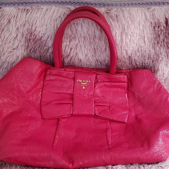 Authentic Bow Prada Hobo Bag - Picture 2 of 16